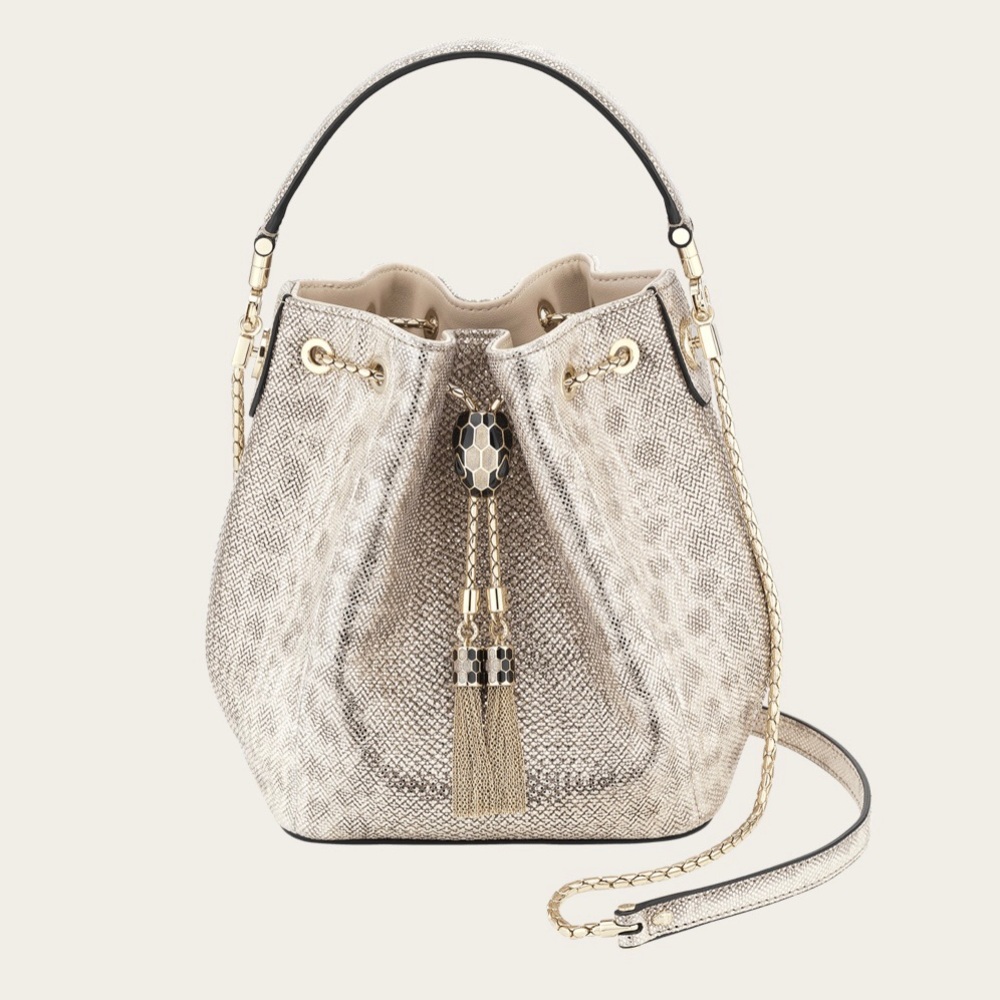 NOT FOR SALE - ISO Bulgari Serpenti Forever Bucket Bag Milky Opal